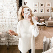 Load image into Gallery viewer, Turtleneck Pullover Bat Sleeve Sweater
