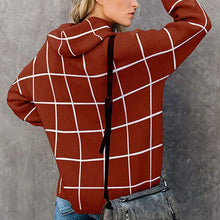 Load image into Gallery viewer, Turtleneck Pullover Plaid Sweater
