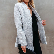 Load image into Gallery viewer, Slim Long Sleeve Woolen Coat

