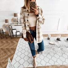 Load image into Gallery viewer, Retro Casual Plaid Shirt Cardigan
