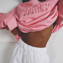 Load image into Gallery viewer, Cute Pink Letter Embroidery Sweatshirt

