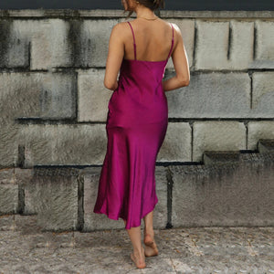Slim Fit Fashion Back Straps Maxi Dress