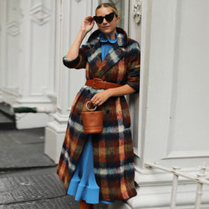 Fashion British Style Woolen Coat
