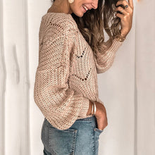 Load image into Gallery viewer, Mohair Pullover Cutout Sweater
