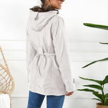 Load image into Gallery viewer, Real Two-Piece Fur Collar Hooded Cotton Jacket
