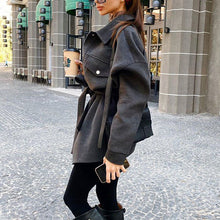 Load image into Gallery viewer, Solid Color Woolen Shirt Coat
