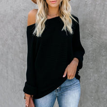 Load image into Gallery viewer, Pure Color Fashion Loose Fit Sweater
