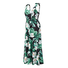 Load image into Gallery viewer, Sling Vacation Floarl Printed Maxi Dress
