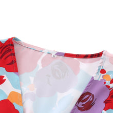 Load image into Gallery viewer, Sweet Bow-Knot Colorful Printed Mini Dress
