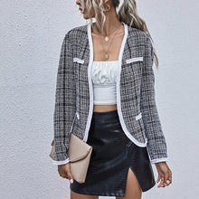 Load image into Gallery viewer, Classic Plaid Elegant Blazer Coat
