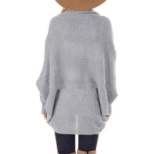 Load image into Gallery viewer, Bat Sleeve Knitted Sweater Coat
