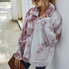 Load image into Gallery viewer, Tie-dyed Fur Coat
