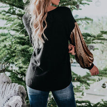 Load image into Gallery viewer, Fashion Sequins Contrast Stitching Knit Top
