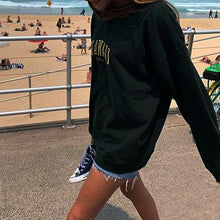Load image into Gallery viewer, Pure Color Letter Printed Sweatshirt
