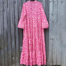 Load image into Gallery viewer, Leopard Print V-Neck Dress
