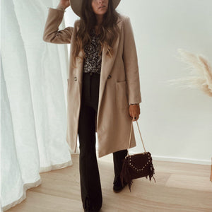 Elegant Simple Solid Color Coat