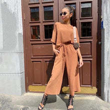 Load image into Gallery viewer, Fashion Short Sleeve Suit Casual Look Set
