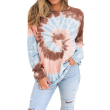 Load image into Gallery viewer, Tie-dye Pullover Round Neck Long Sleeves
