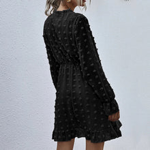 Load image into Gallery viewer, Elegant V-Neck Ruffle Mini Dress
