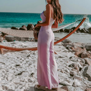 Sexy V Neck Suspender Jumpsuit