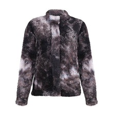 Load image into Gallery viewer, Tie-dye Printed Double-sided Plush Loose Casual Jacket Coat
