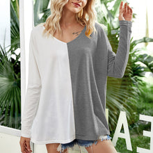 Load image into Gallery viewer, Stitching Long Sleeve T-shirt

