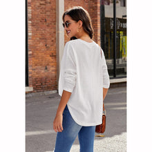 Load image into Gallery viewer, Solid Color V-neck Knitted Top

