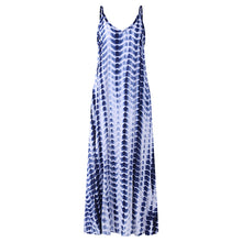 Load image into Gallery viewer, Printed Graffiti Stripe Sling dress
