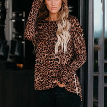 Load image into Gallery viewer, Long Sleeve Leopard Camouflage Sweater
