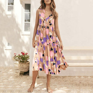 Fashion Printed Vacation Maxi Dress