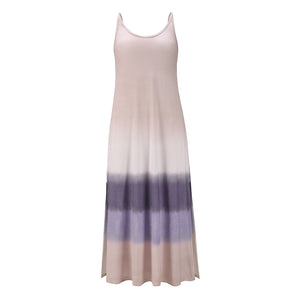 Gradient Slit Sling Maxi Dress