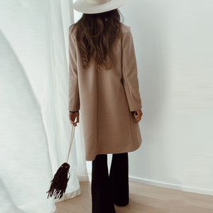 Elegant Simple Solid Color Coat