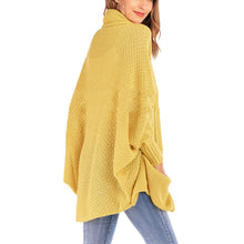 Load image into Gallery viewer, Bat Sleeve Knitted Sweater Coat
