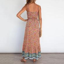 Load image into Gallery viewer, Fashion Floral Sling Maxi Dress
