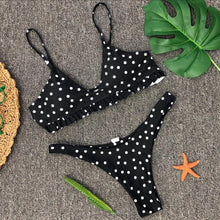 Load image into Gallery viewer, Sexy Polk Dot Printed Ruffle Bikini Swimwear
