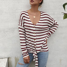Load image into Gallery viewer, Striped Knitted Sweater

