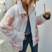 Load image into Gallery viewer, Tie-dyed Fur Coat
