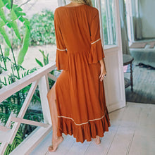 Load image into Gallery viewer, Bohemia Style Tassel Vacation Maxi Dress
