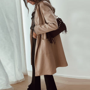 Elegant Simple Solid Color Coat