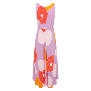 Elegant Sleeveless Floral Printed Dress