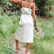 Load image into Gallery viewer, Irregular Satin Sling Dress
