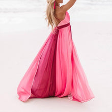 Load image into Gallery viewer, Elegant V-Neck Backless Mesh Sling Maxi Dress
