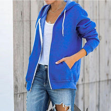 Load image into Gallery viewer, Autumn And Winter Fashion Zipper With Pocket Cardigan
