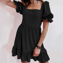 Load image into Gallery viewer, Lovely Solid Color Ruffle Sleeve Mini Dress
