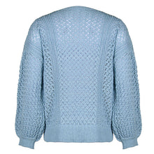 Load image into Gallery viewer, Solid Color V-neck Cutout Sweater
