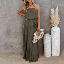 Load image into Gallery viewer, Sexy Off Shoulder Vacation Maxi Dress
