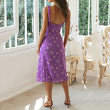 Load image into Gallery viewer, Elegant Floarl Printed Sling Dress
