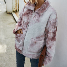 Load image into Gallery viewer, Tie-dyed Fur Coat
