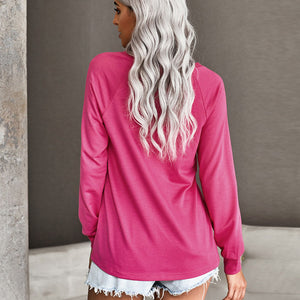 Casual Literal Print Crew Neck Sweatshirt