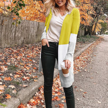 Load image into Gallery viewer, Classic Stripe Colorblock Knitted Cardigan
